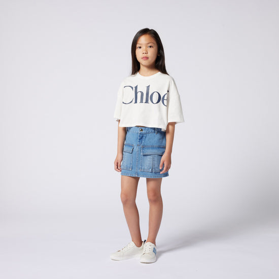 Chloé Kids Denim Skirt