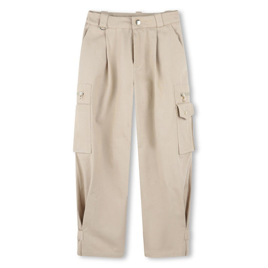 Chloé Kids Cottton Twill Trousers