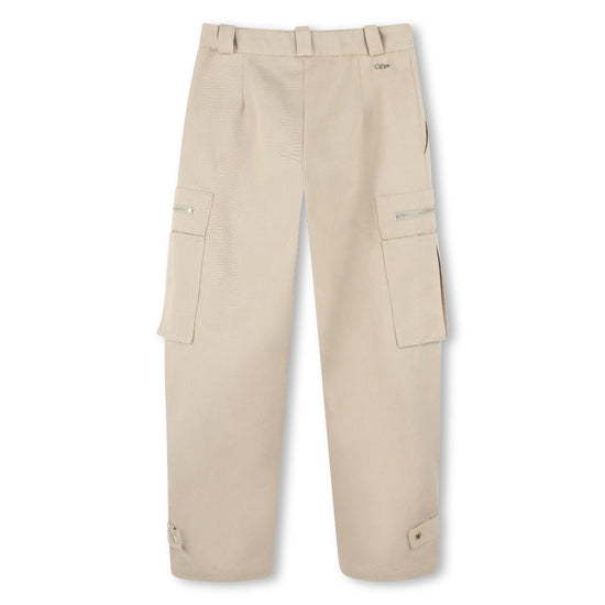 Chloé Kids Cottton Twill Trousers