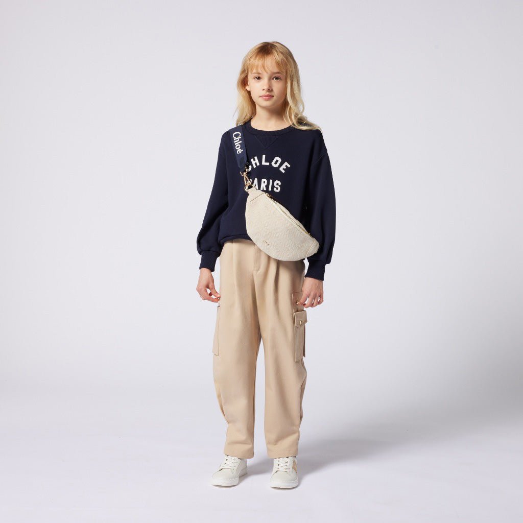 Chloé Kids Cottton Twill Trousers