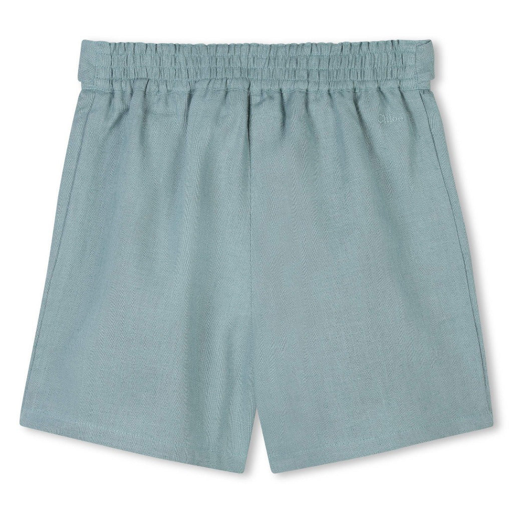 Chloé Kids Linen Shorts