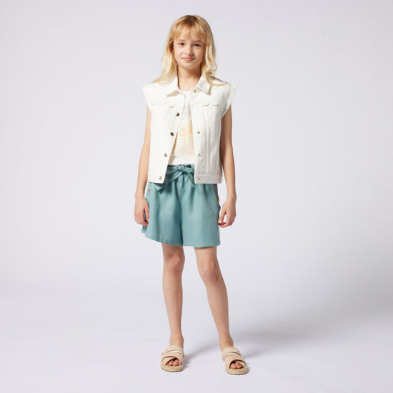 Chloé Kids Linen Shorts