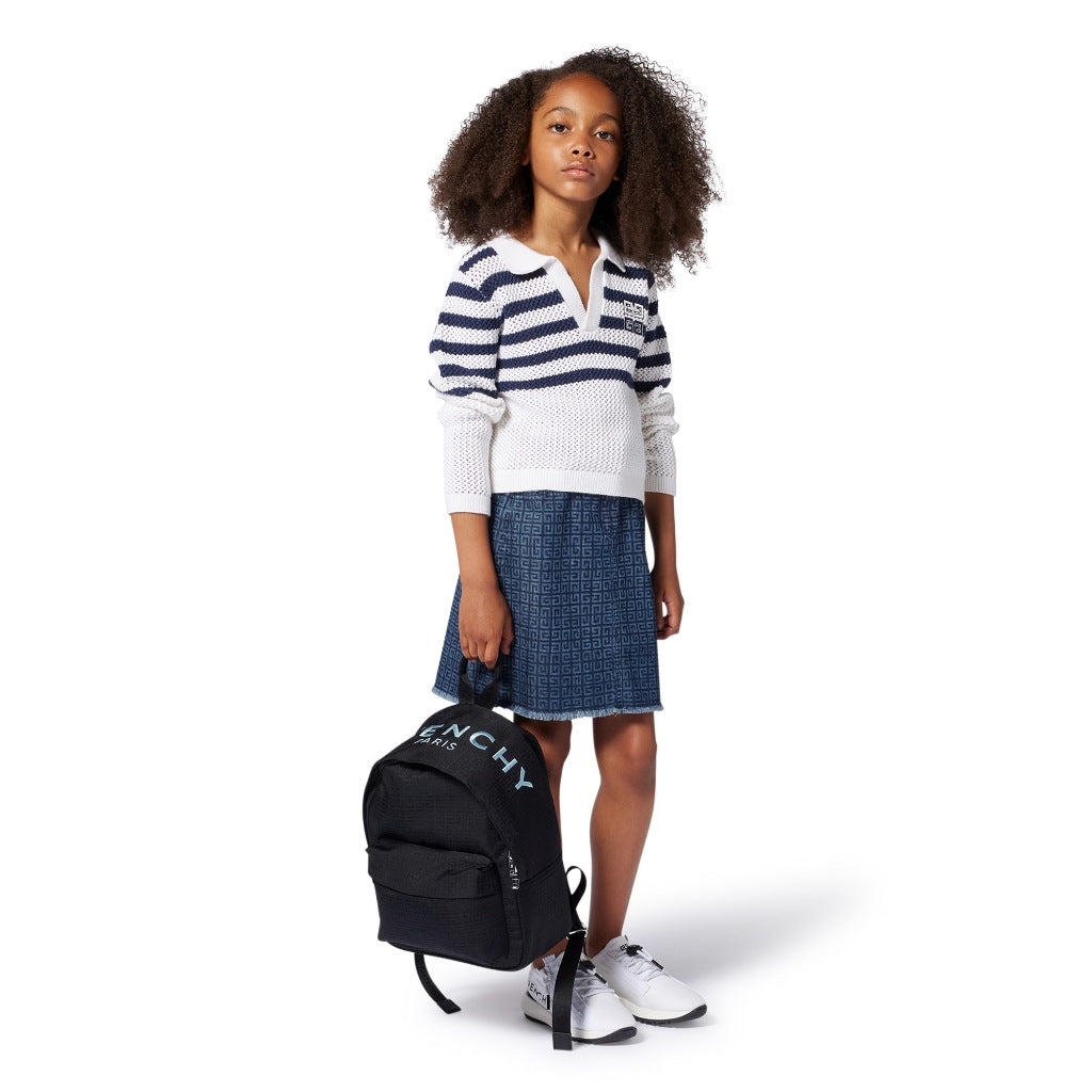 Givenchy Kids Denim Monogram Skirt
