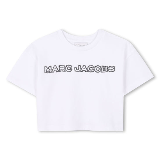 Little Marc Jacobs Logo Cropped T-shirt