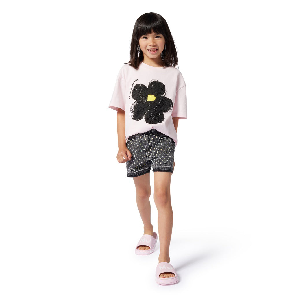 Marc Jacobs Kids Crystal Denim Shorts