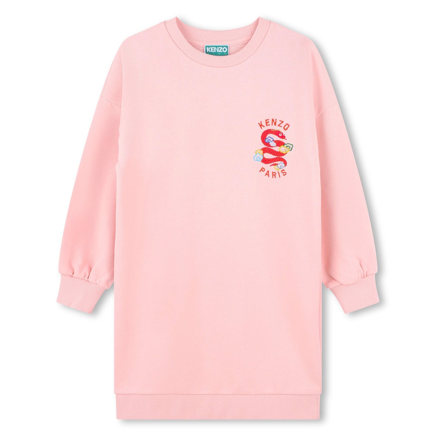 Kenzo Kids Snake Embroidery Fleece Dress