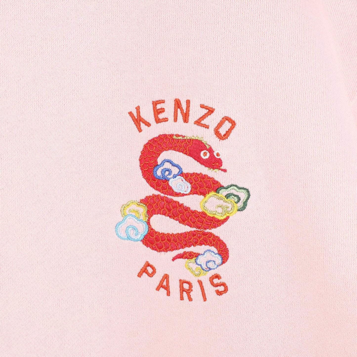 Kenzo Kids Snake Embroidery Fleece Dress