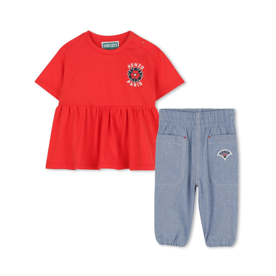Kenzo Kids Trousers and Blouse Set