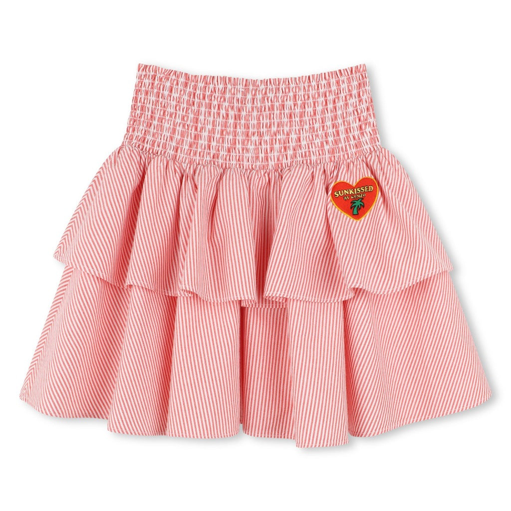 Kenzo Kids Striped Ruffled Skirt