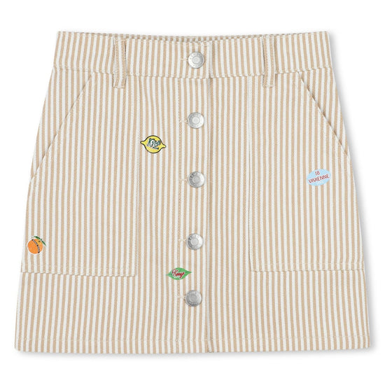 Kenzo Kids Cotton Twill Skirt