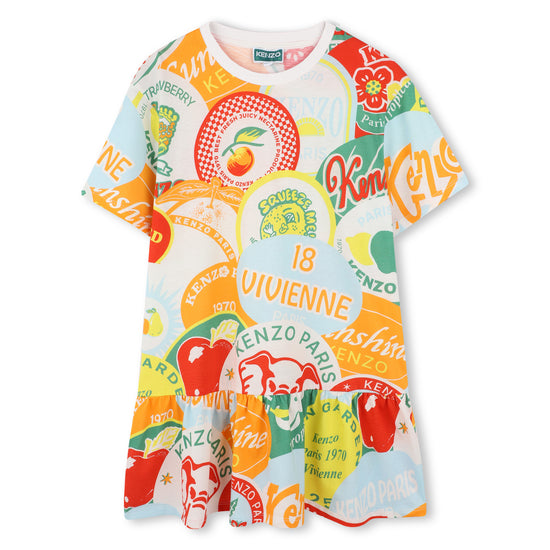 Kenzo Kids Graphic Print Dress