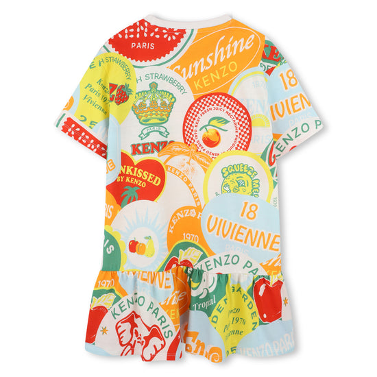 Kenzo Kids Graphic Print Dress
