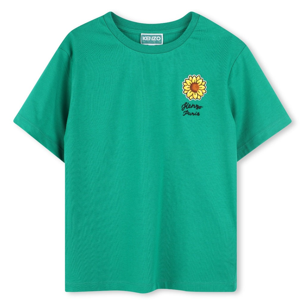Kenzo Kids Sunflower Embroidery T-shirt