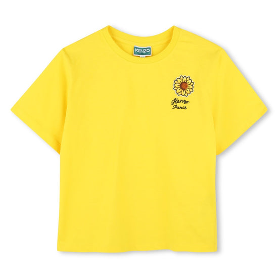 Kenzo Kids Sunflower Embroidery T-shirt