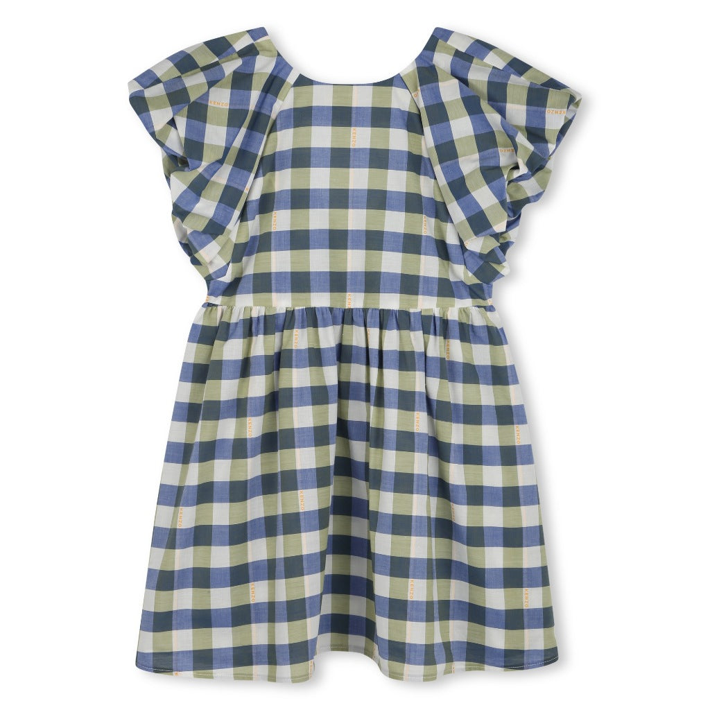 Kenzo Kids Checks Pattern Dress
