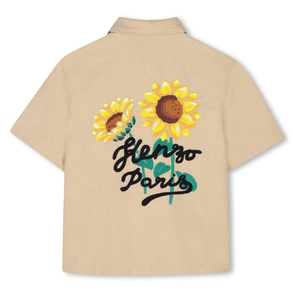 Kenzo Kids Sunflower Short Sleeved Shirt