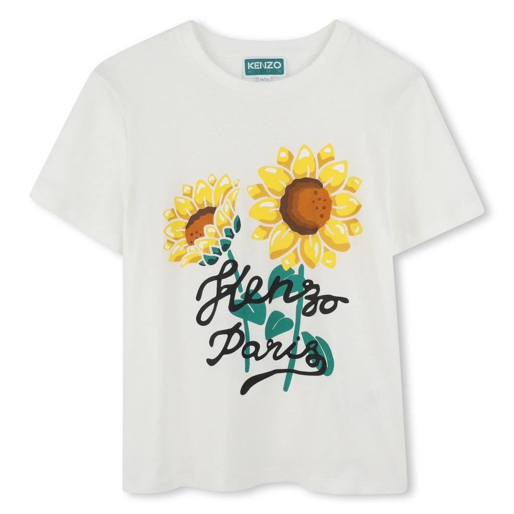Kenzo Kids Sunflower Print T-shirt