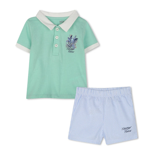 Kenzo Kids Polo Shirt and Shorts Set