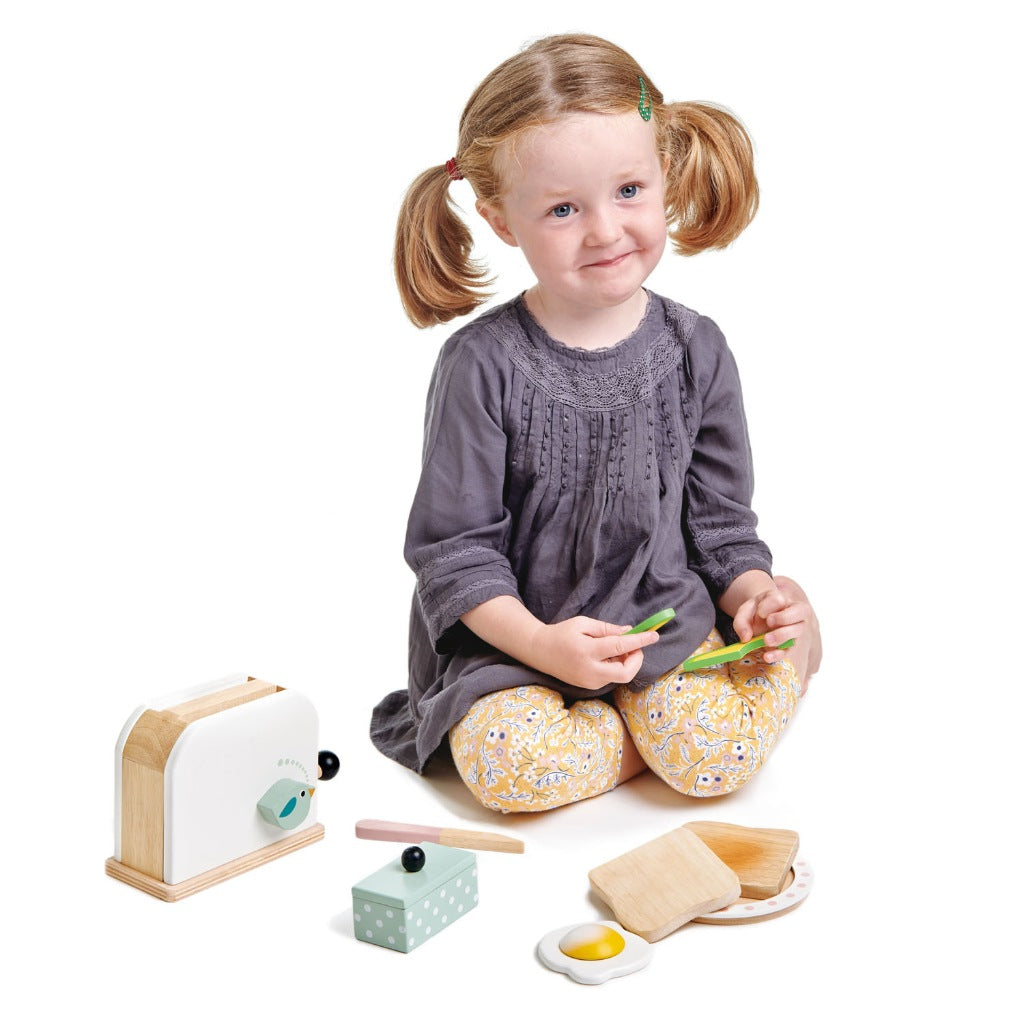 Tender Leaf Toys Mini Chef Breakfast Toaster Set