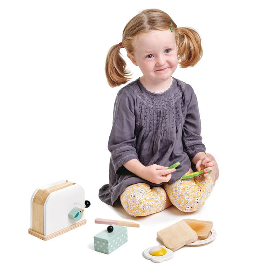 Tender Leaf Toys Mini Chef Breakfast Toaster Set