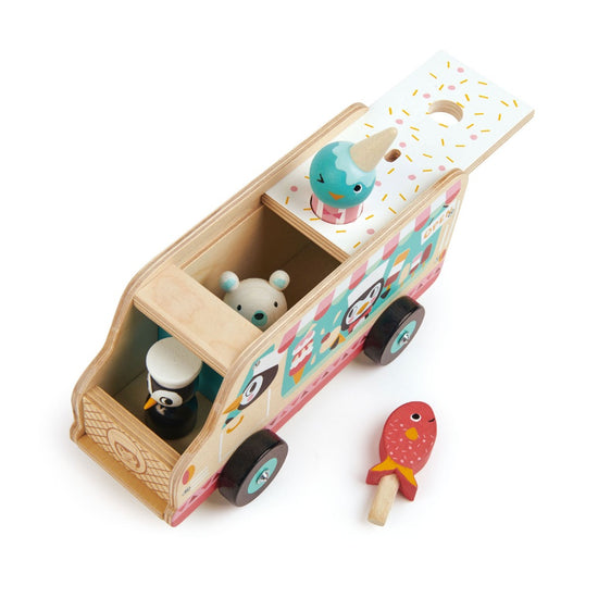 Load image into Gallery viewer, Tender Leaf Toys Penguins Gelato Van
