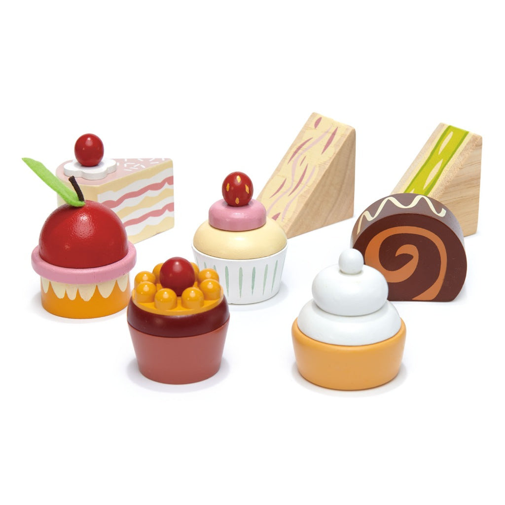 Tender Leaf Toys Mini Chef Birdie Afternoon Tea Stand