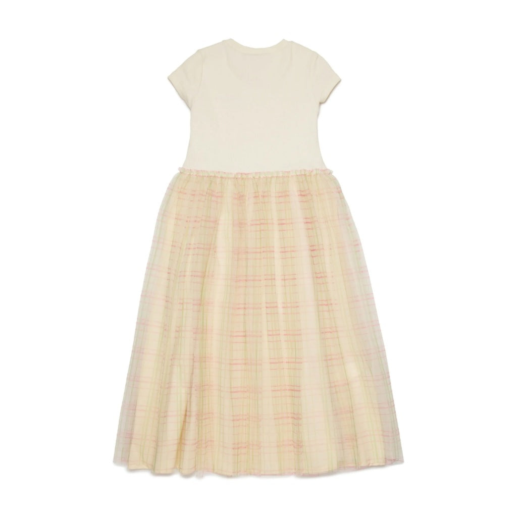 Marni Kids Check Pattern T-shirt Dress