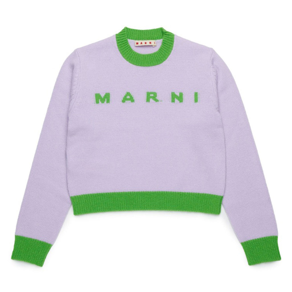 Marni Kids Logo Knit Sweater