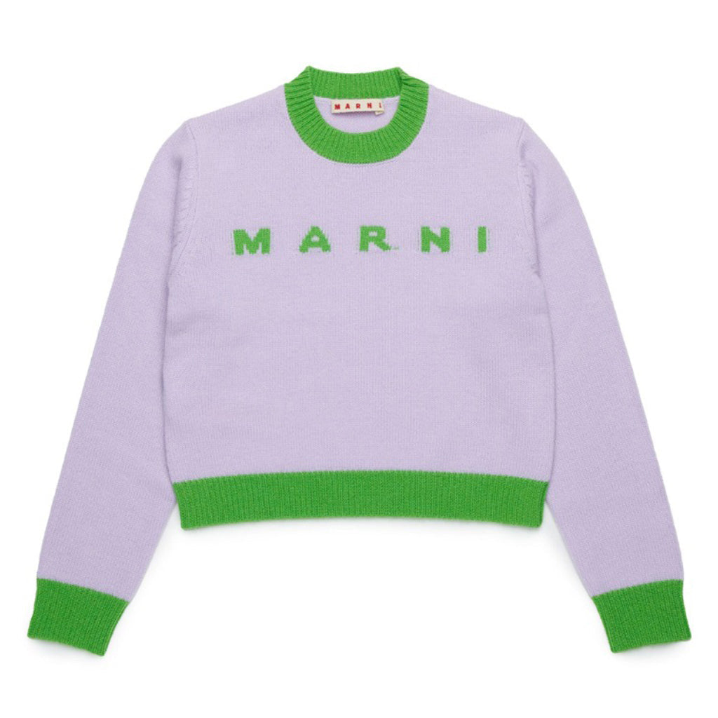 Marni Kids Logo Knit Sweater