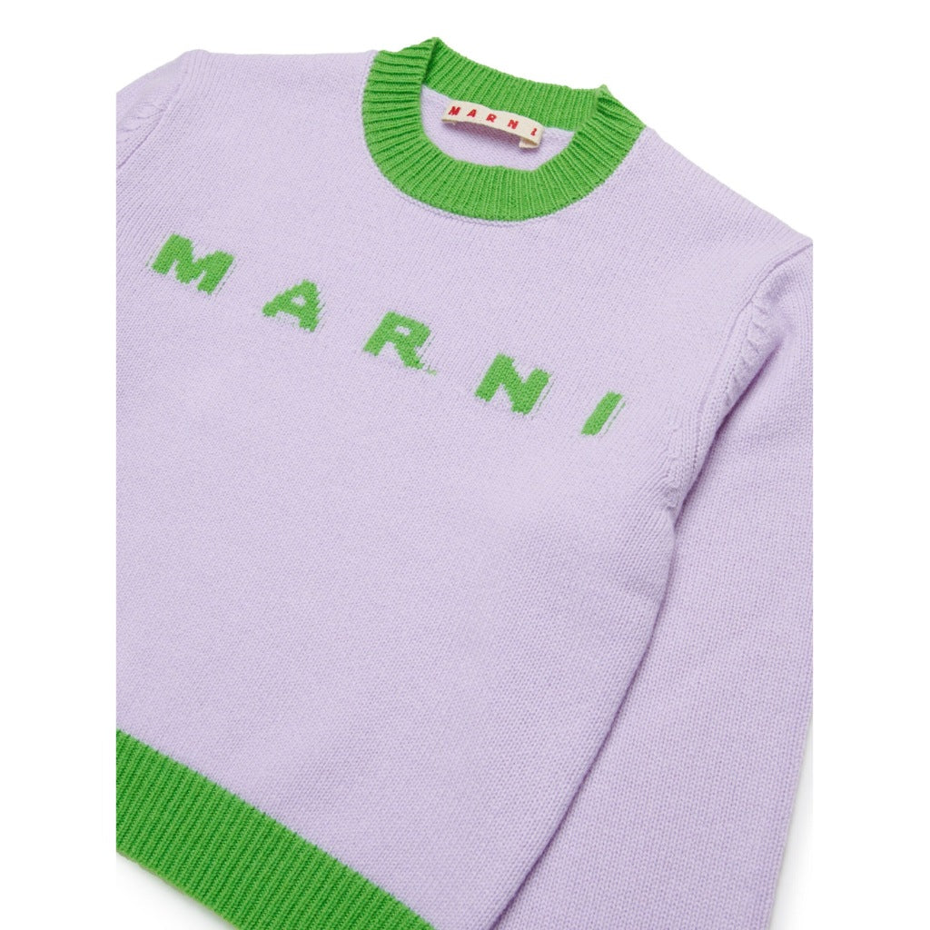 Marni Kids Logo Knit Sweater