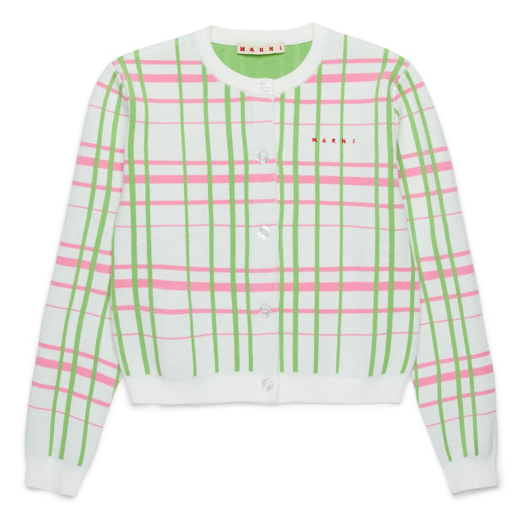 Marni Kids Check Pattern Sweater