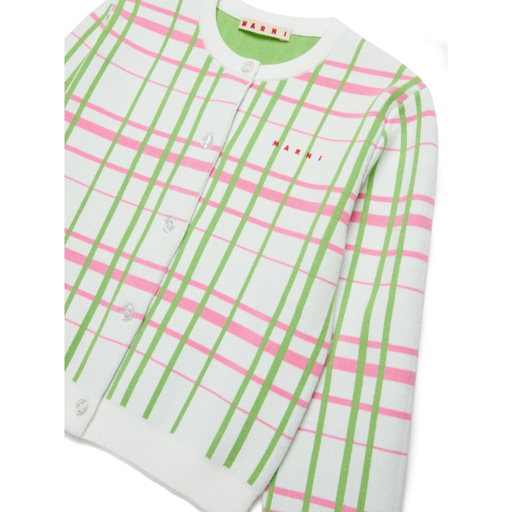 Marni Kids Check Pattern Sweater