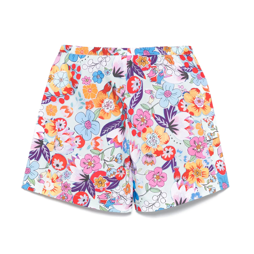 Marni Kids Floral All-Over Print Shorts
