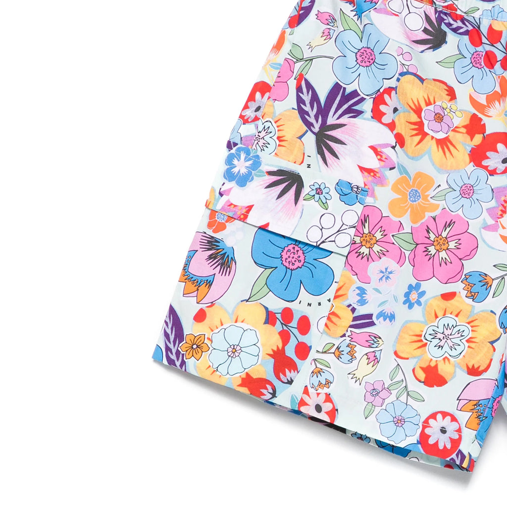 Marni Kids Floral All-Over Print Shorts