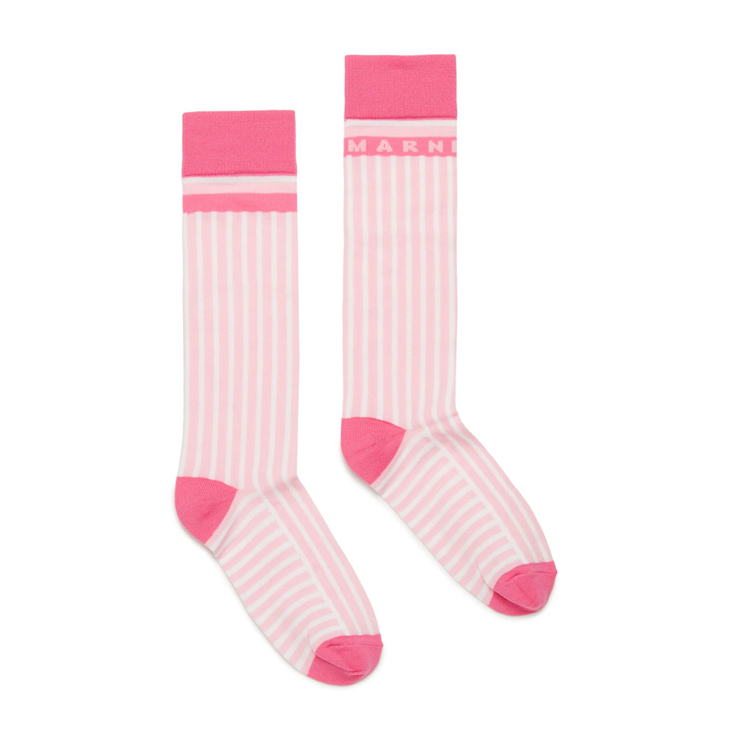 Marni Kids Logo Ankle Socks