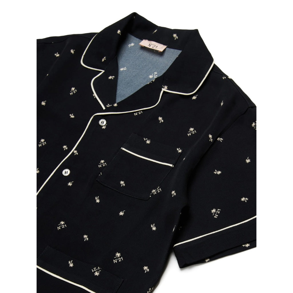 N°21 Kids Short Sleeve Shirt