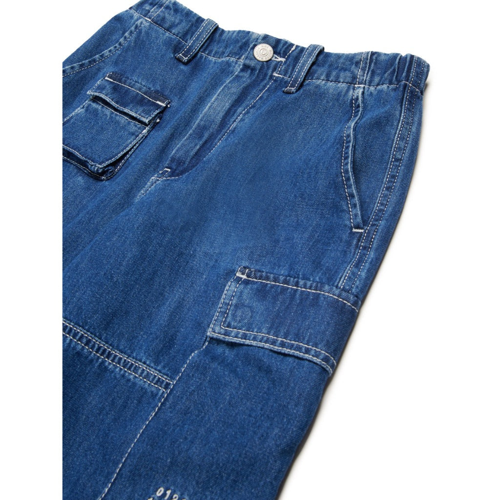 MM6 Kids Denim Cargo Shorts