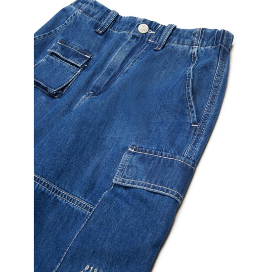 MM6 Kids Denim Cargo Shorts