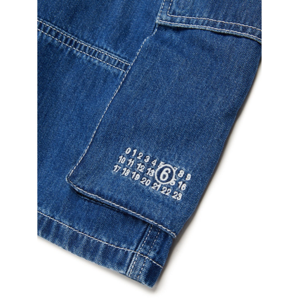 MM6 Kids Denim Cargo Shorts