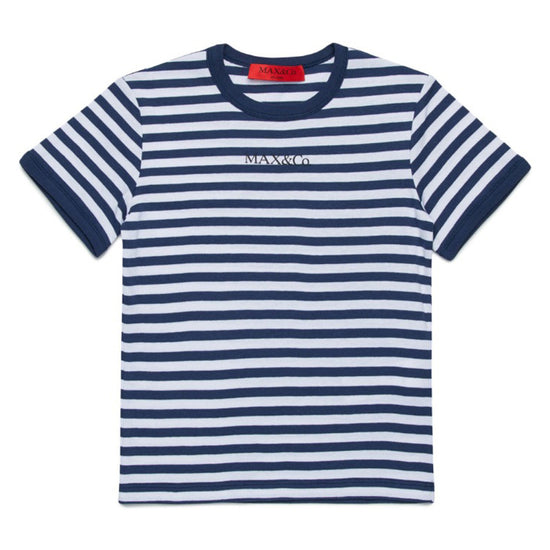 MAX&Co. Kids Striped Logo T-shirt
