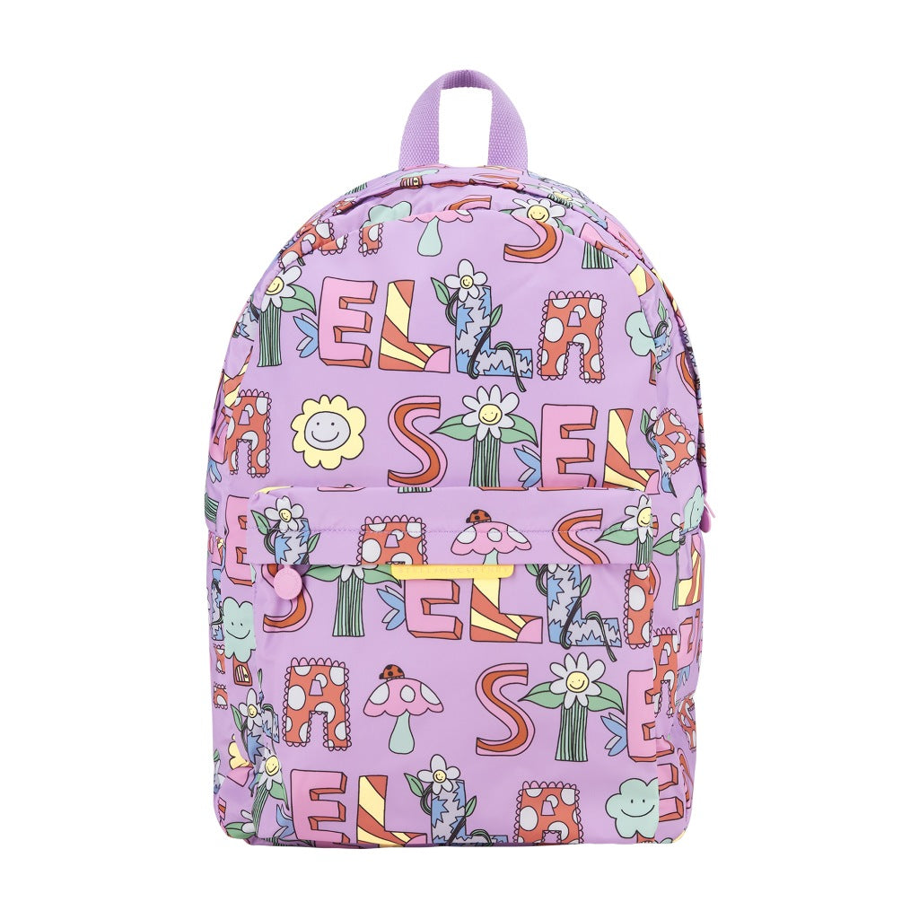 Stella McCartney Kids FairyLettering All-Over Print Backpack