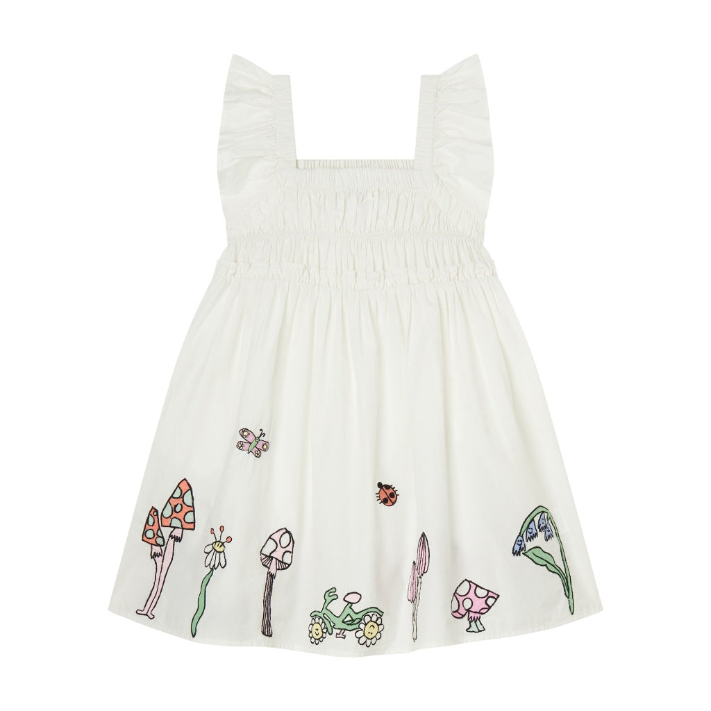 Stella McCartney Kids Woodland Print Ruffles Dress