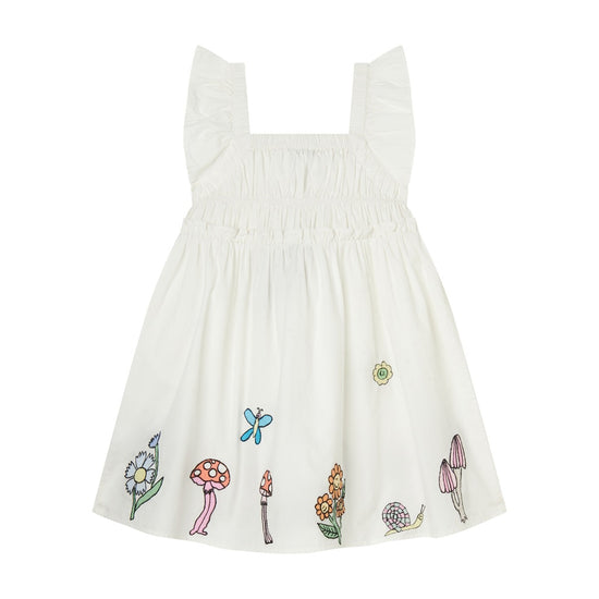 Stella McCartney Kids Woodland Print Ruffles Dress