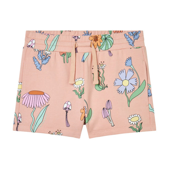 Stella McCartney Kids Fleece Spaced Fairy Floral All-Over Print Shorts