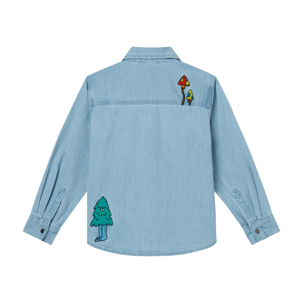 Stella McCartney Kids Woodland Friends Light Denim Shirt