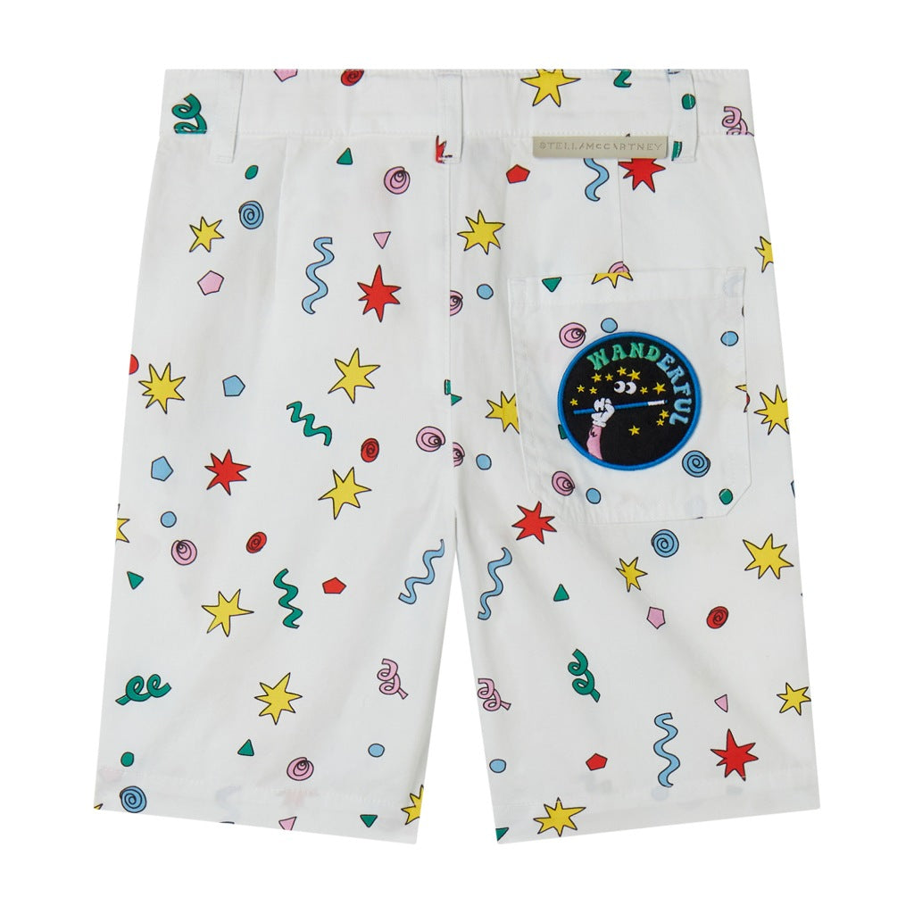Stella McCartney Kids Magic Confetti All-Over Print Shorts