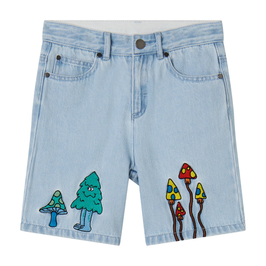 Stella McCartney Kids Woodland Friends Denim Shorts