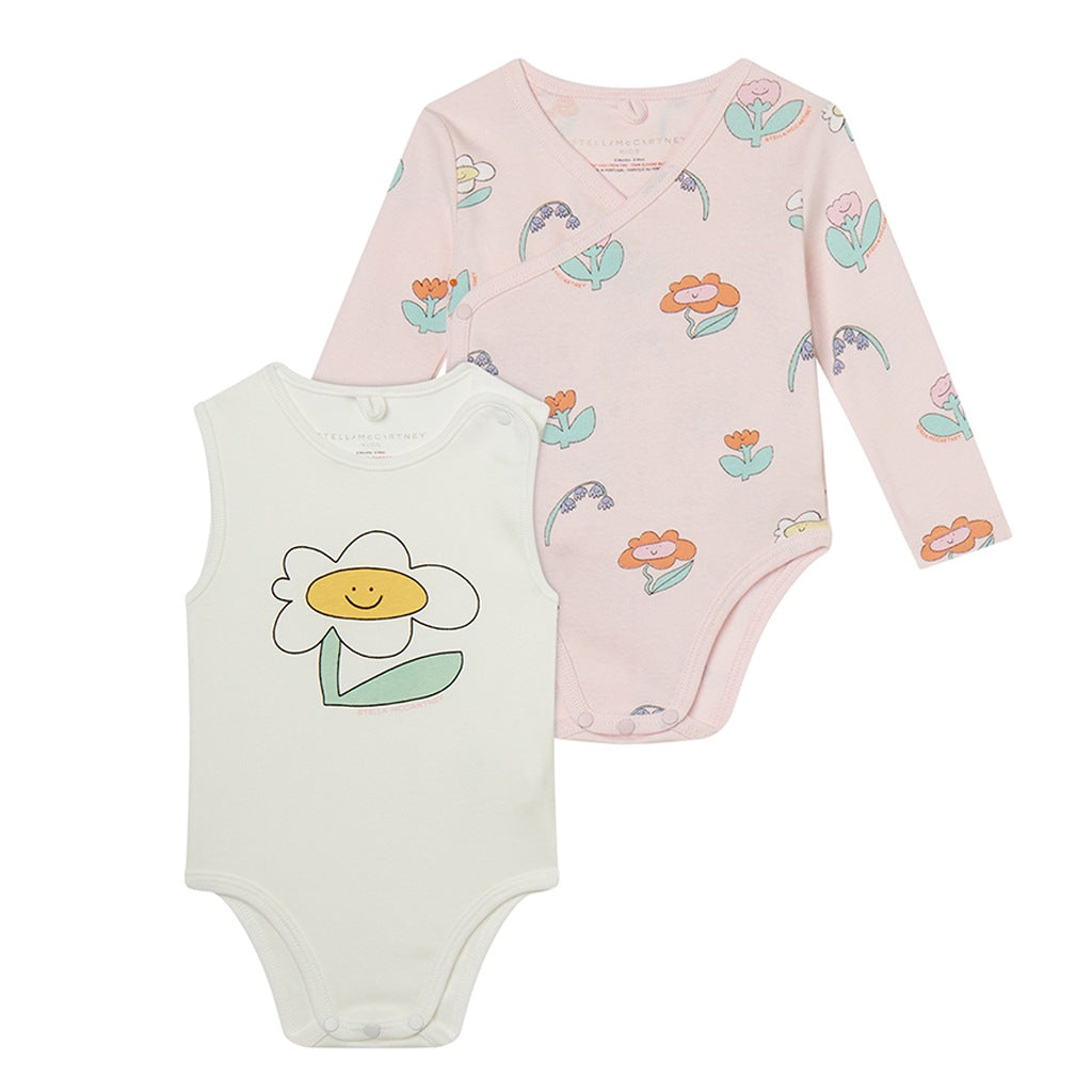 Stella McCartney Kids Flowers Two-Piece Romper Gift Set