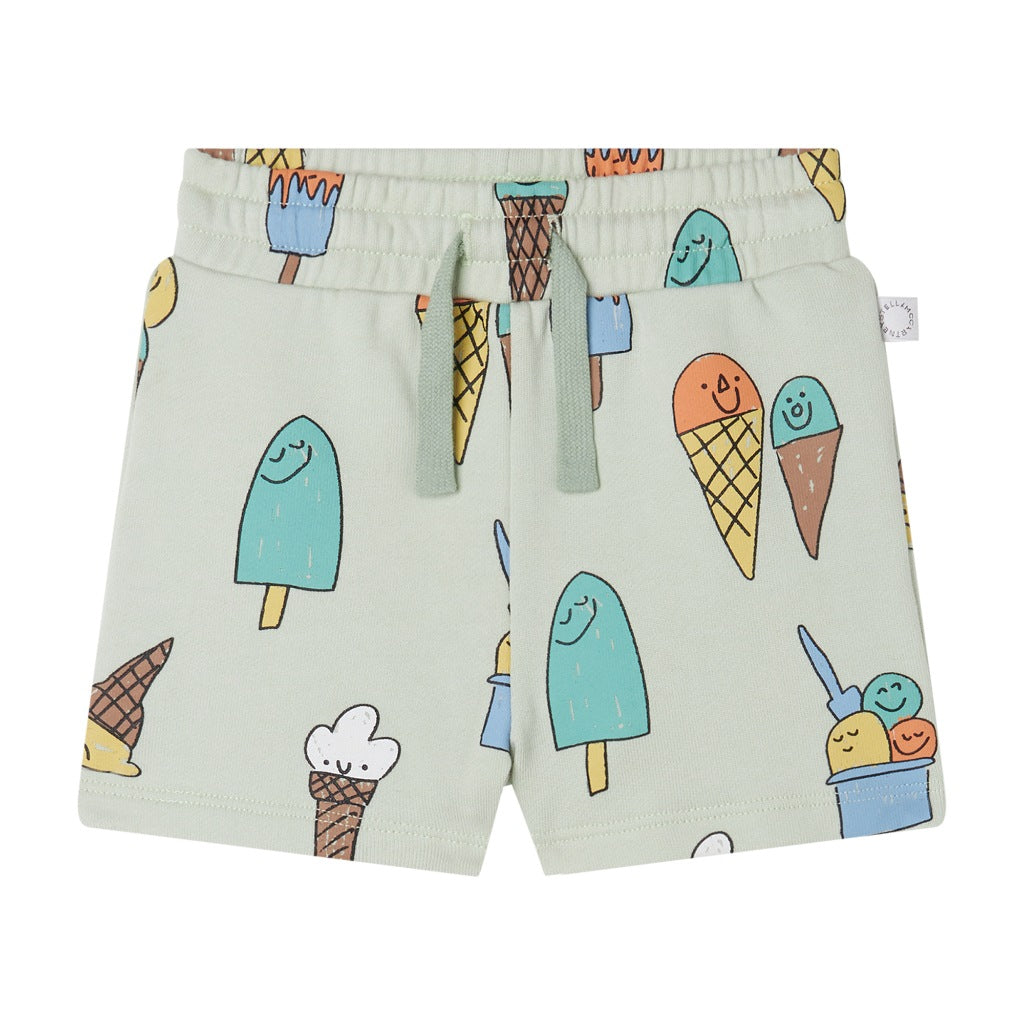Stella McCartney Kids Ice Cream All-Over Print Shorts