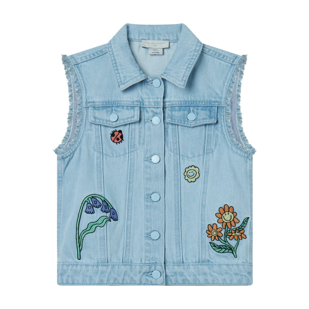Stella Mccartney Blue Woodland Friends Denim Shirt main image 1